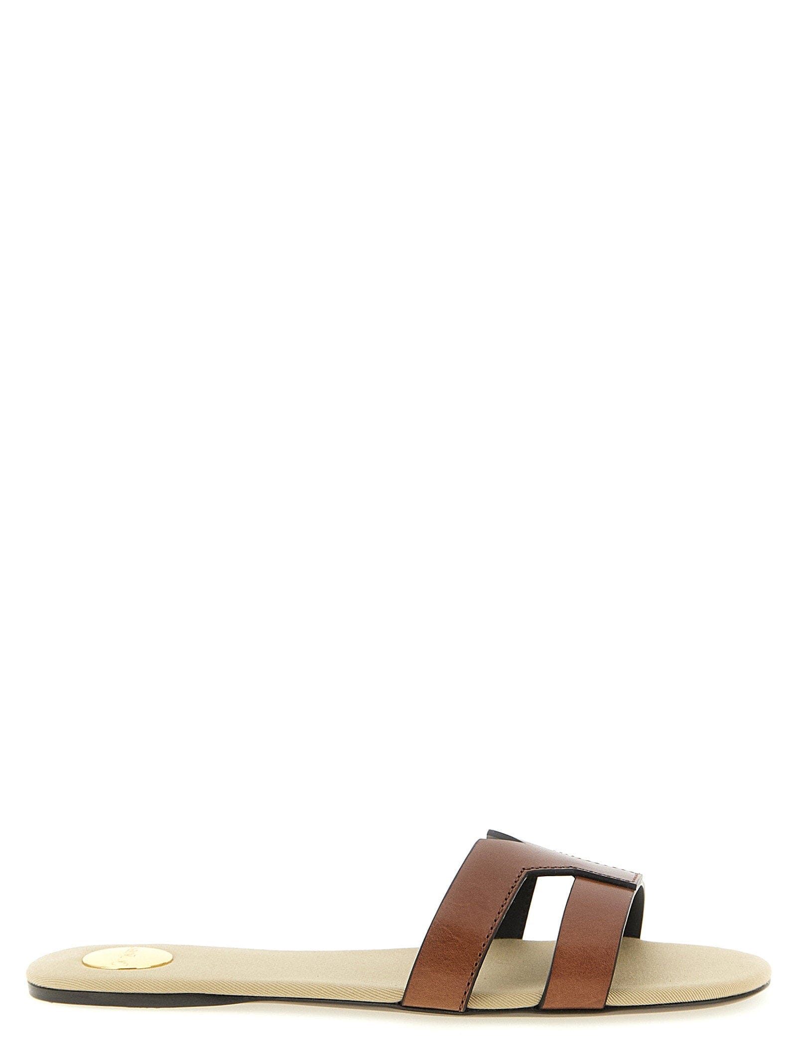 Saint Laurent Mabrouka Sandals — Brown