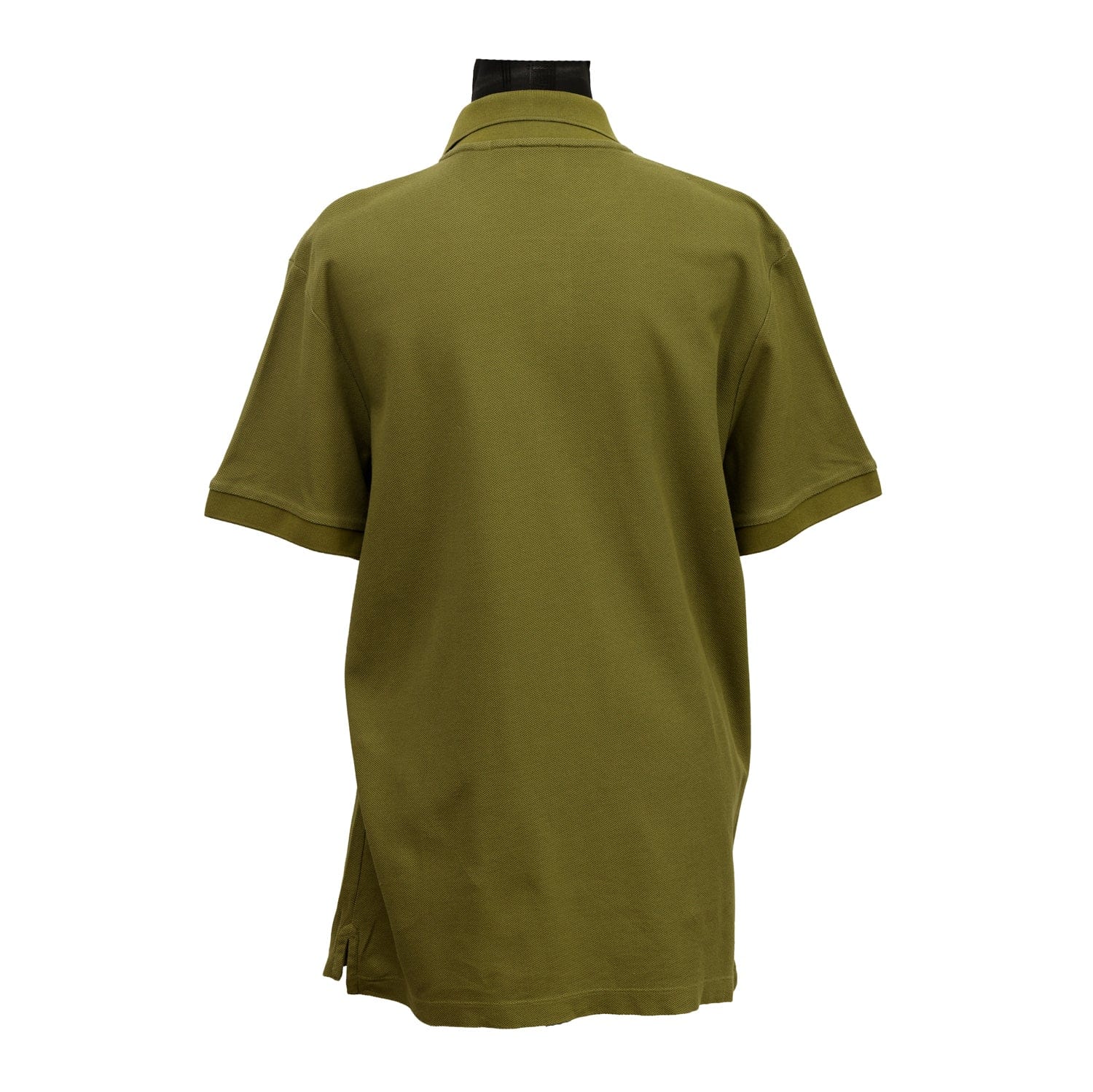 BURBERRY SIZE L TEXTURED DELICATE EMBROIDERED LOGO T - SHIRT