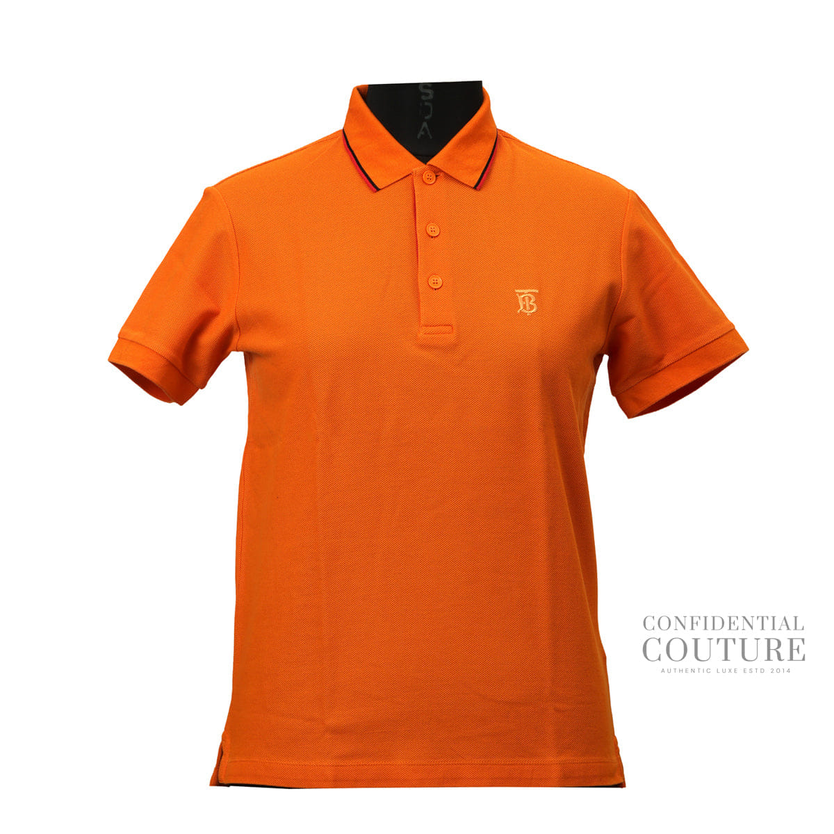 Burberry Polo T-Shirt Cotton Orange | XS