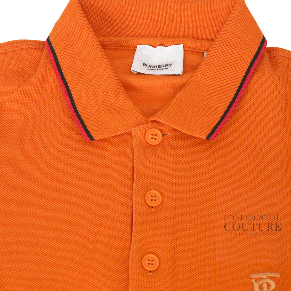 Burberry Polo T-Shirt Cotton Orange | XS