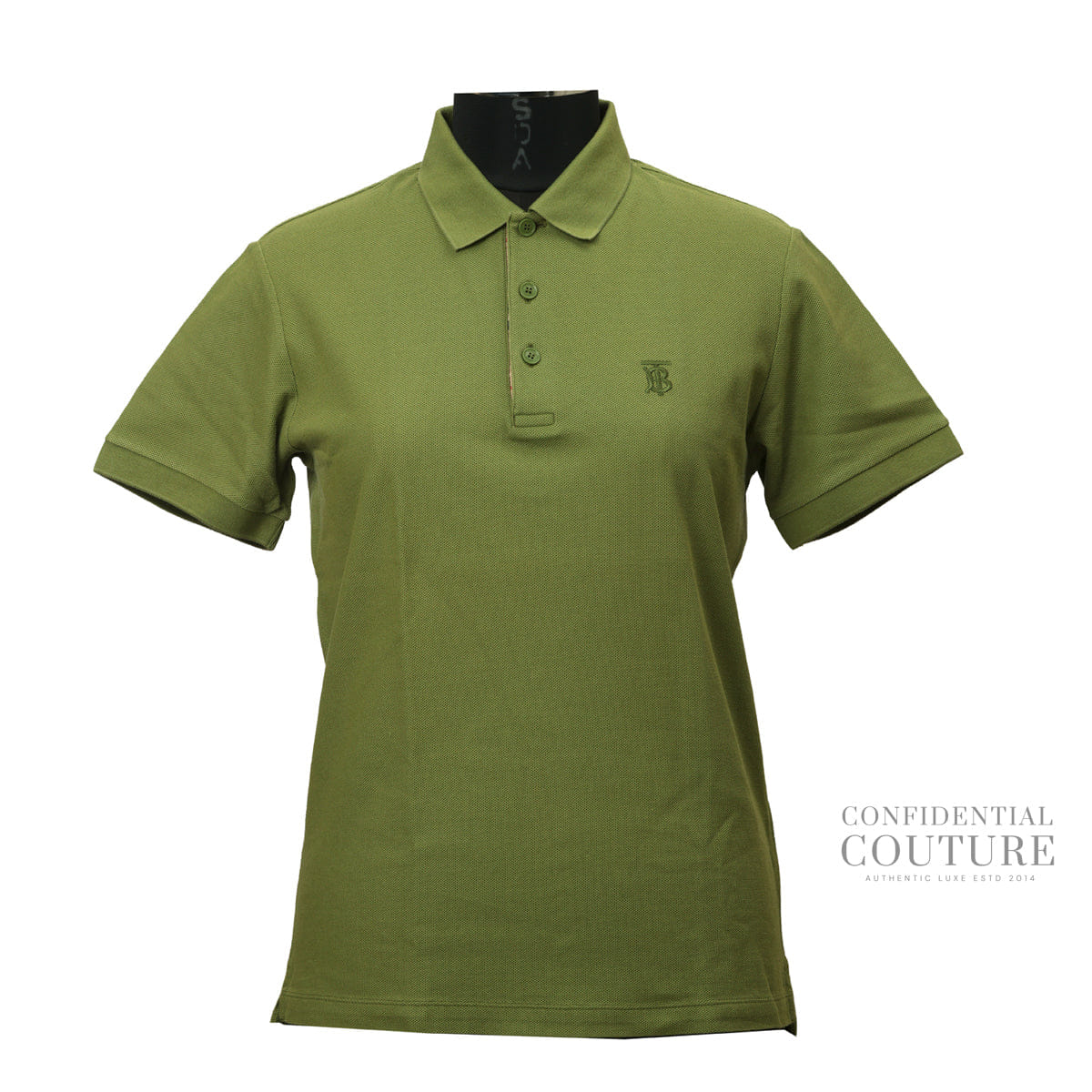Burberry Polo T-Shirt Cotton Green | XS