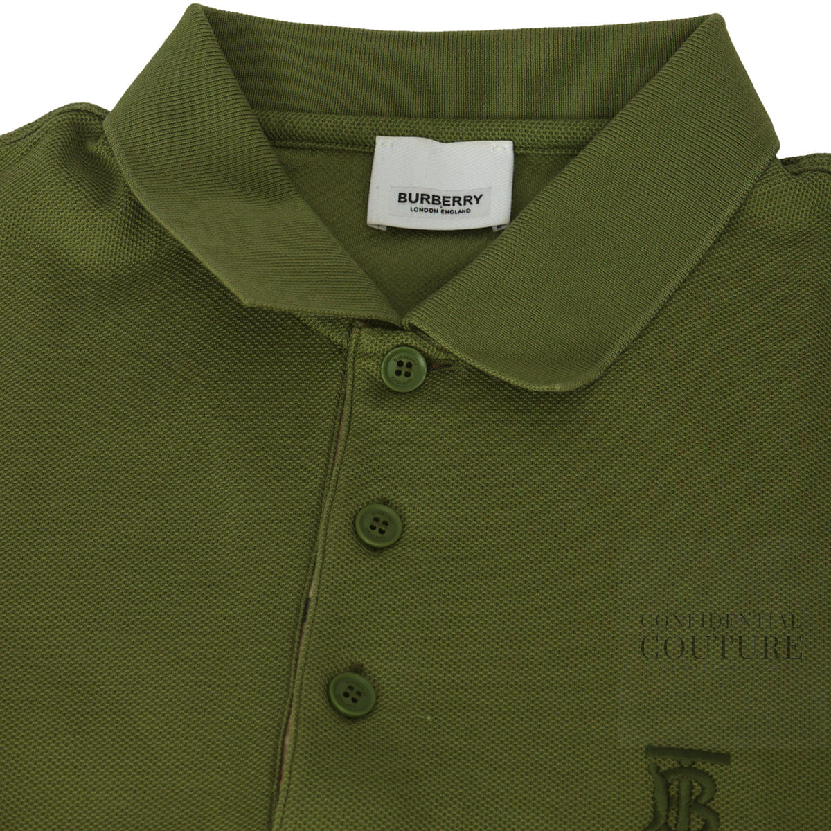 Burberry Polo T-Shirt Cotton Green | XS