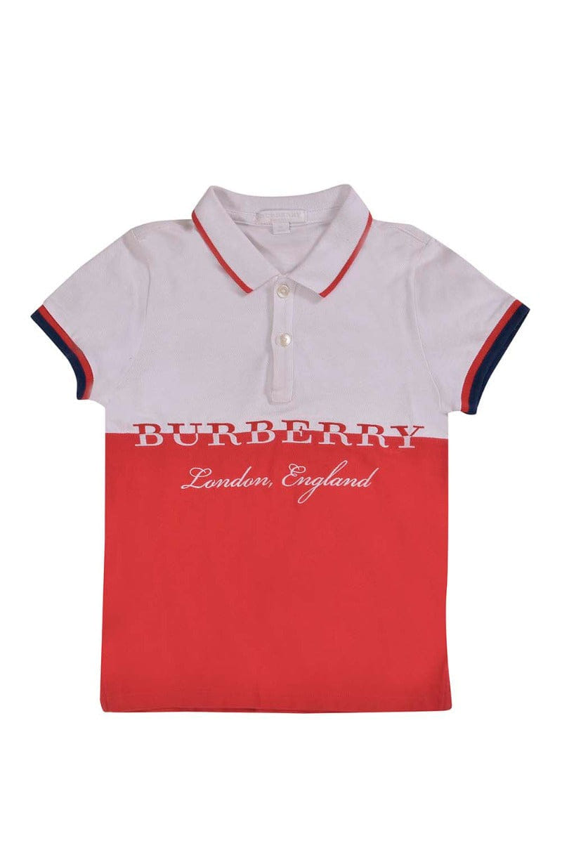 Burberry Dual Tone Polo T-Shirt