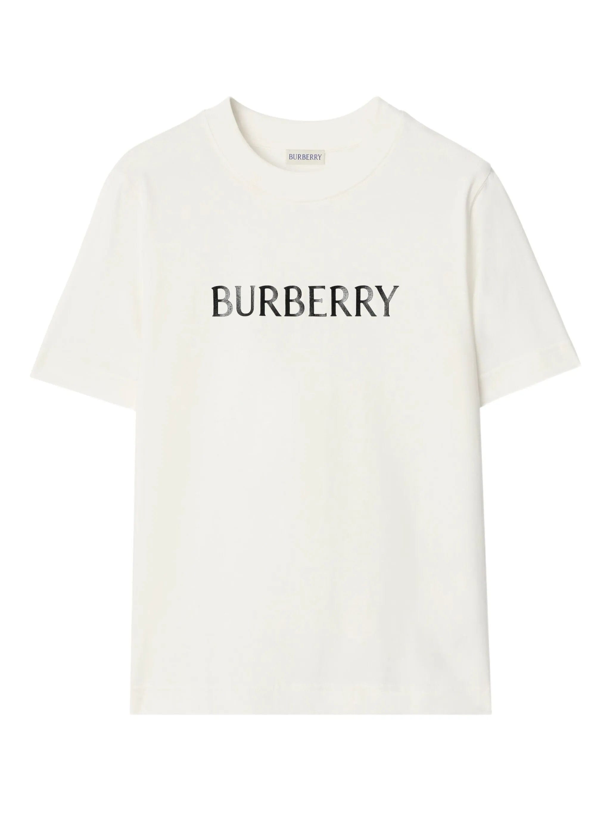Burberry logo - print cotton T - shirt