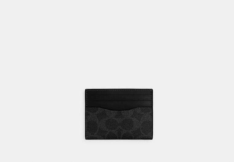 Coach Card Case In Signature Canvas
