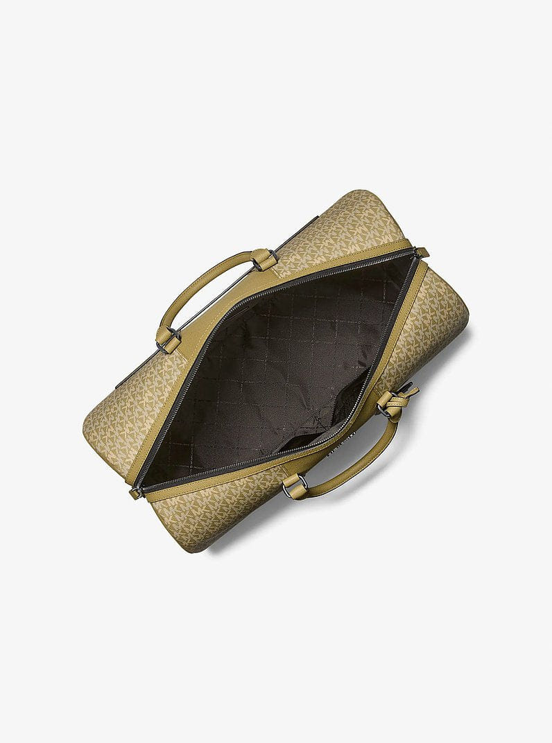 Michael Kors Cooper Signature Logo Duffel Bag Oregano