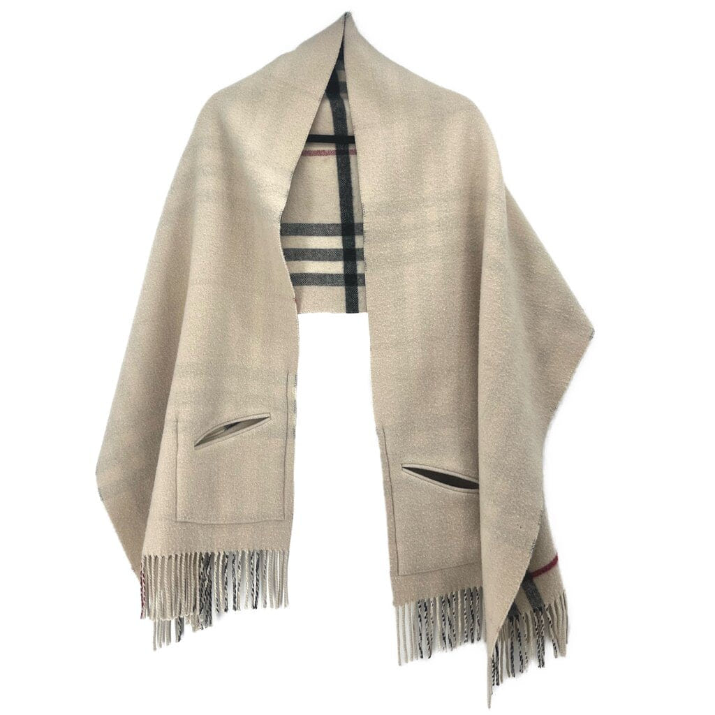 Burberry REVERSE SCARVES CREAM O/S