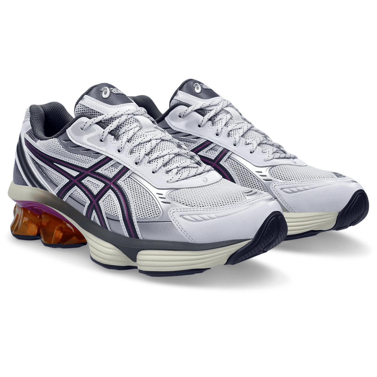 ASICS GEL - KINETIC FLUENT - WHITE / TRUFFLE GREY