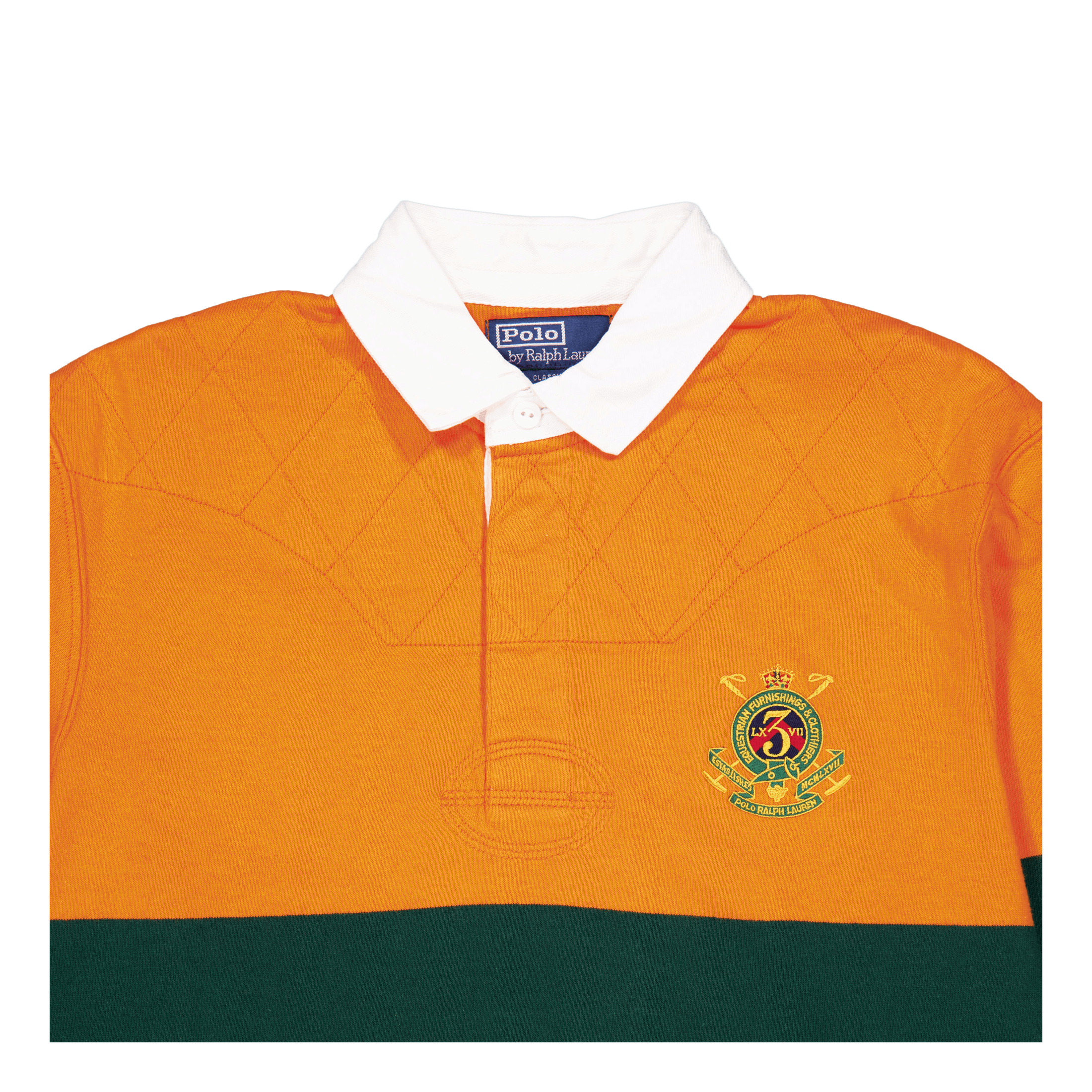 Polo Ralph Lauren 10/1 Oe Rugby Cloth - lsl - rug Spectrum Orange Multi