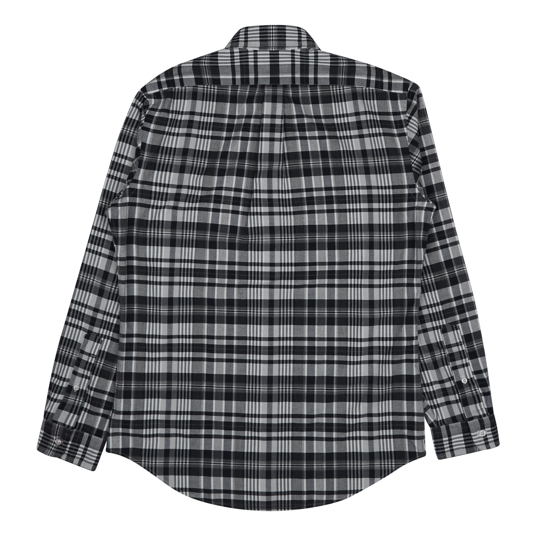 Polo Ralph Lauren Custom Fit Plaid Oxford Shirt Grey Heather / Navy Multi