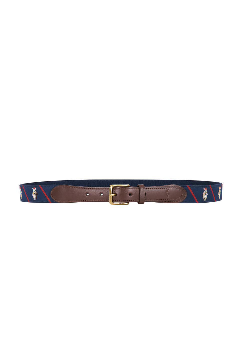 Polo Ralph Lauren Ribbon & Leather Seasonal Bear Belt