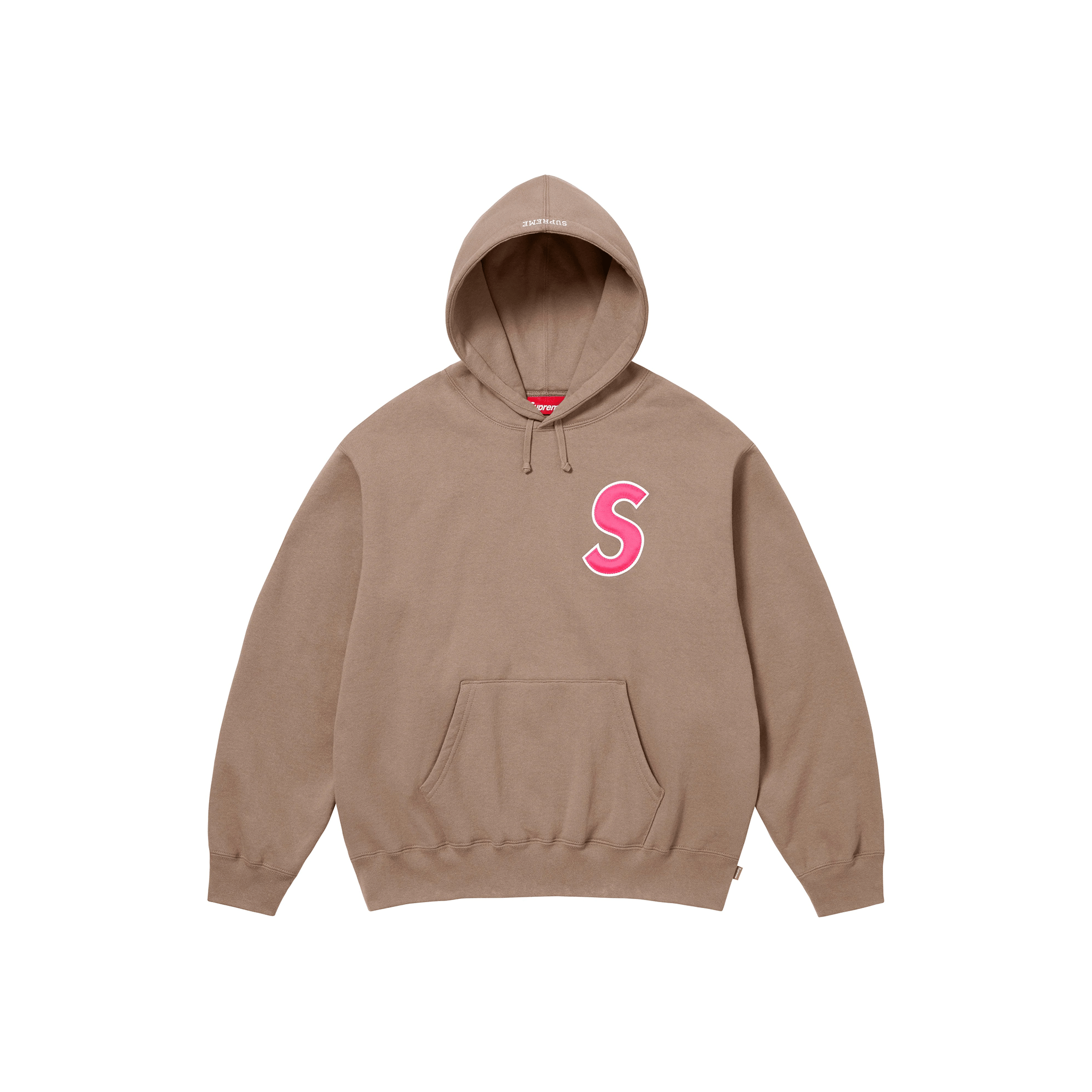 Supreme S Logo Hoodie Dusty Brown (SS25)