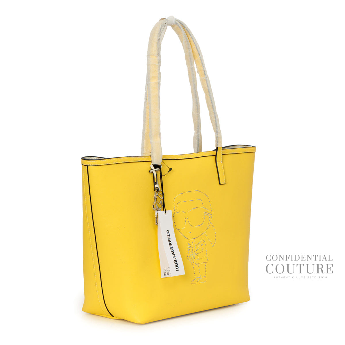 KARL Lagerfeld Smile Yellow K/Ikon Dots Tote