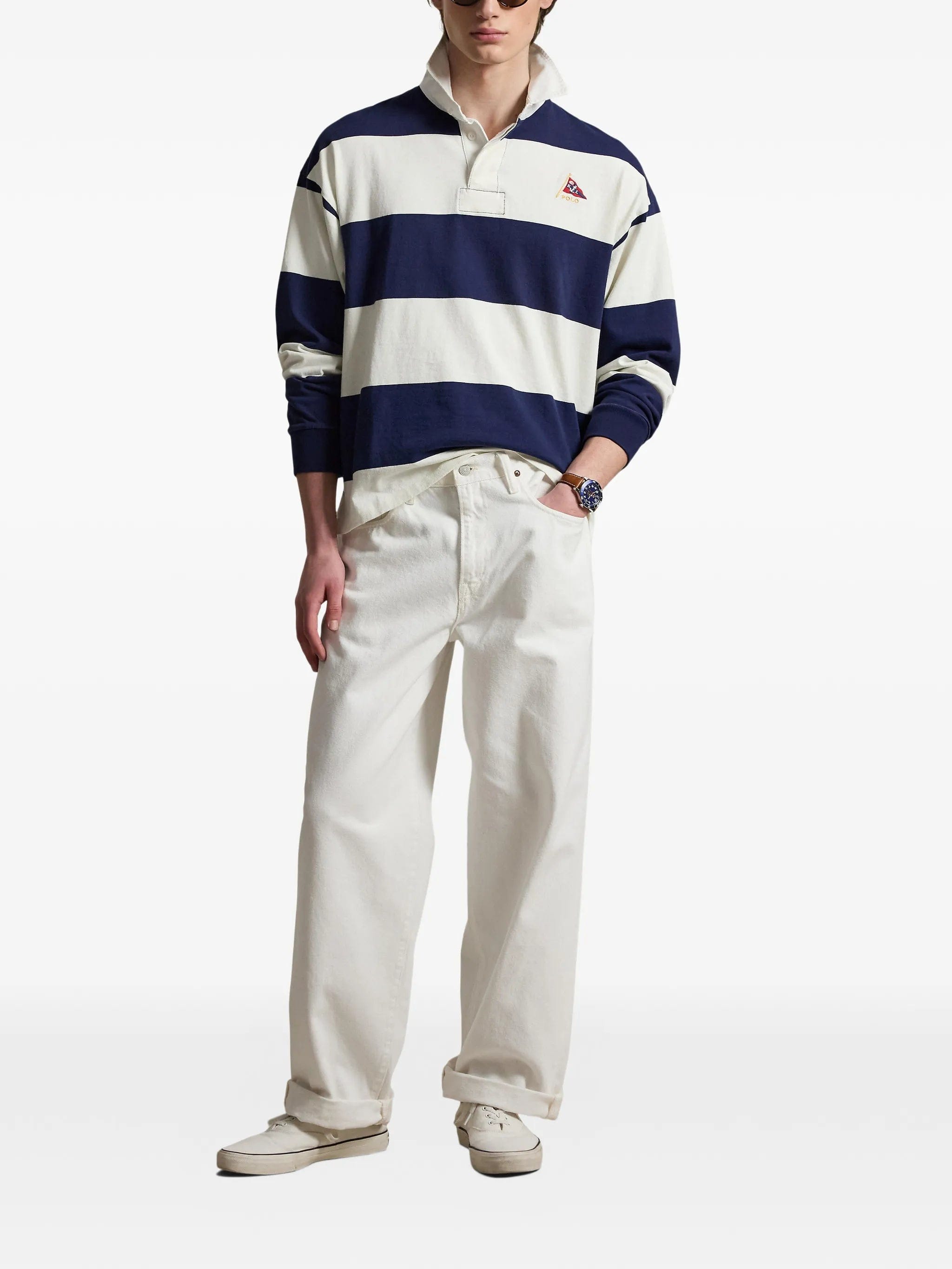 Polo Ralph Lauren big fit striped jersey rugby shirt