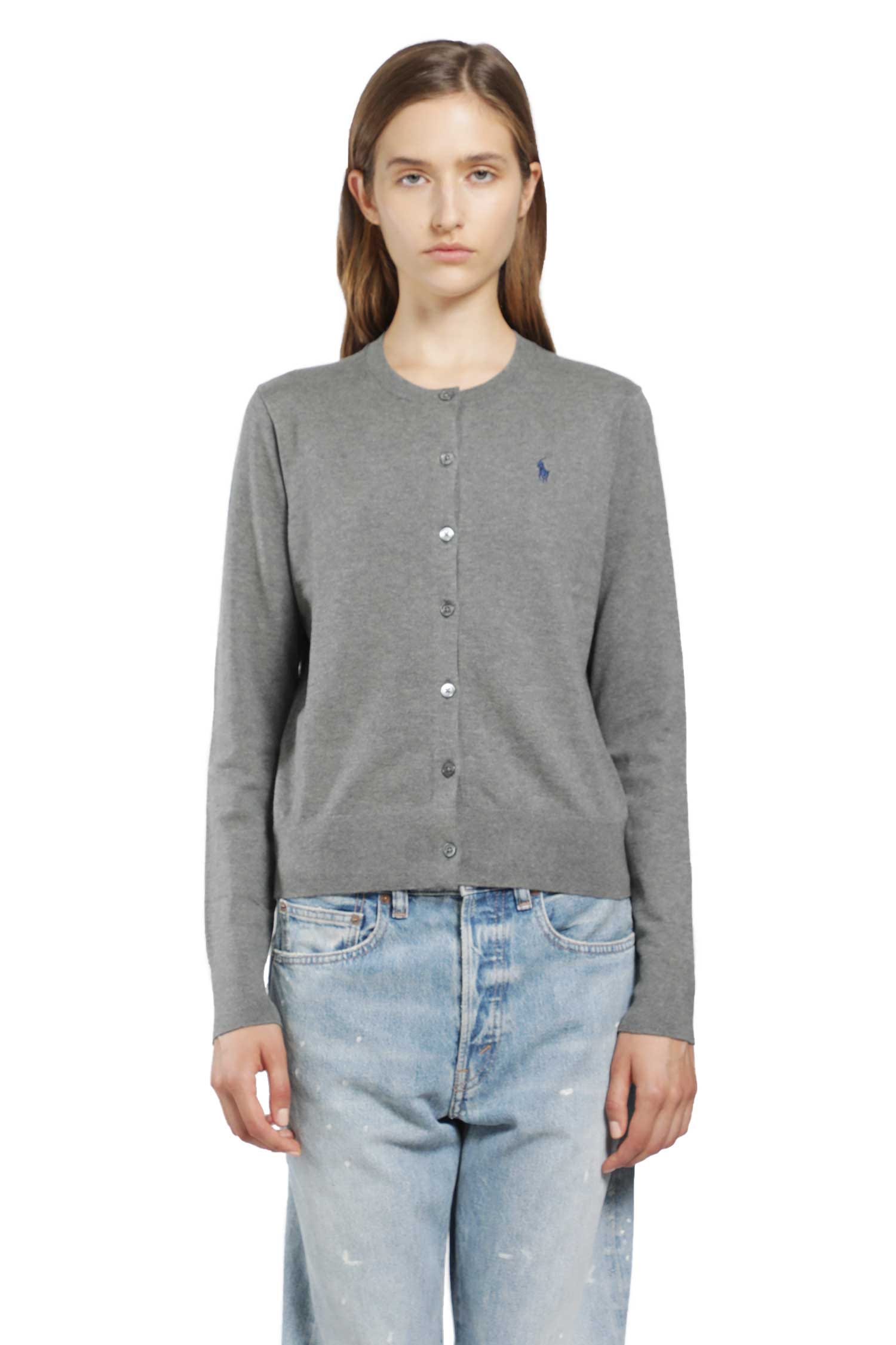 POLO RALPH Lauren Stretch Cotton Blend Cardigan