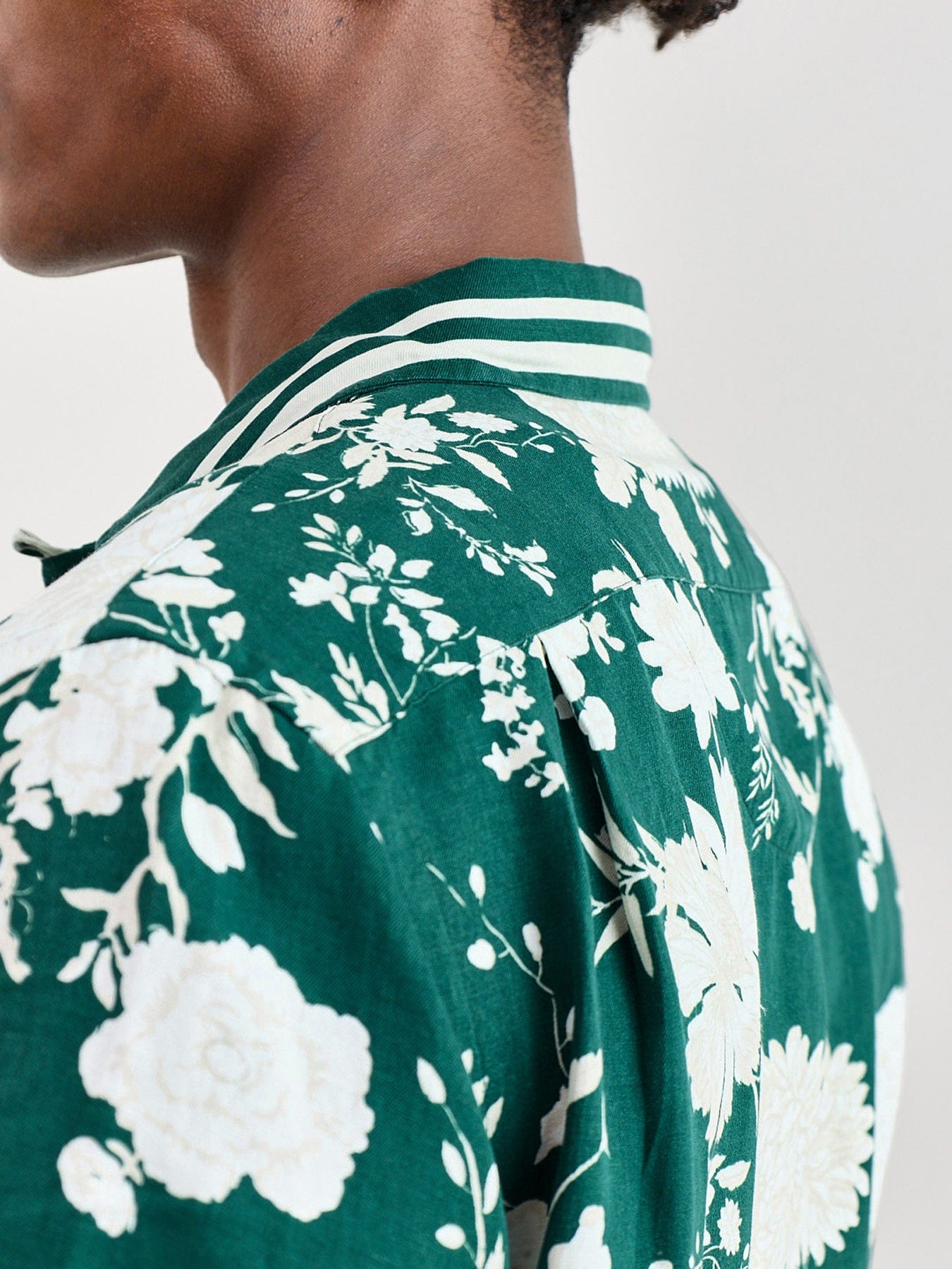 Polo Ralph Lauren Wimbledon Floral Linen Shirt Green