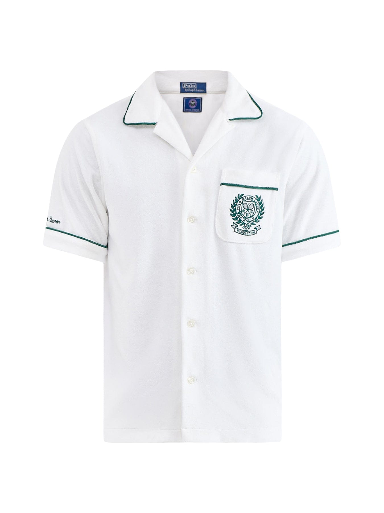 Polo Ralph Lauren Wimbledon Crest Linen Shirt White
