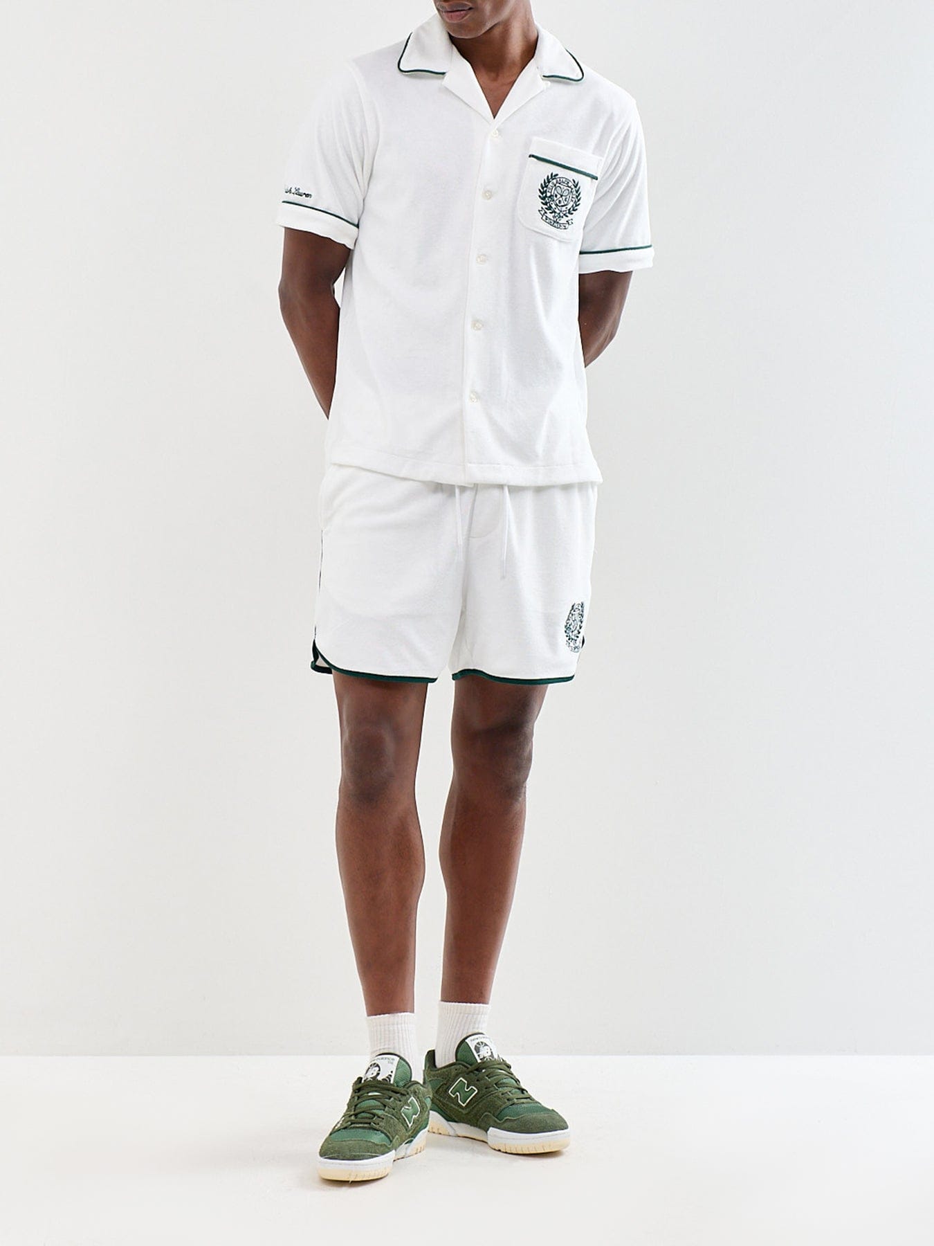 Polo Ralph Lauren Wimbledon Crest Linen Shirt White