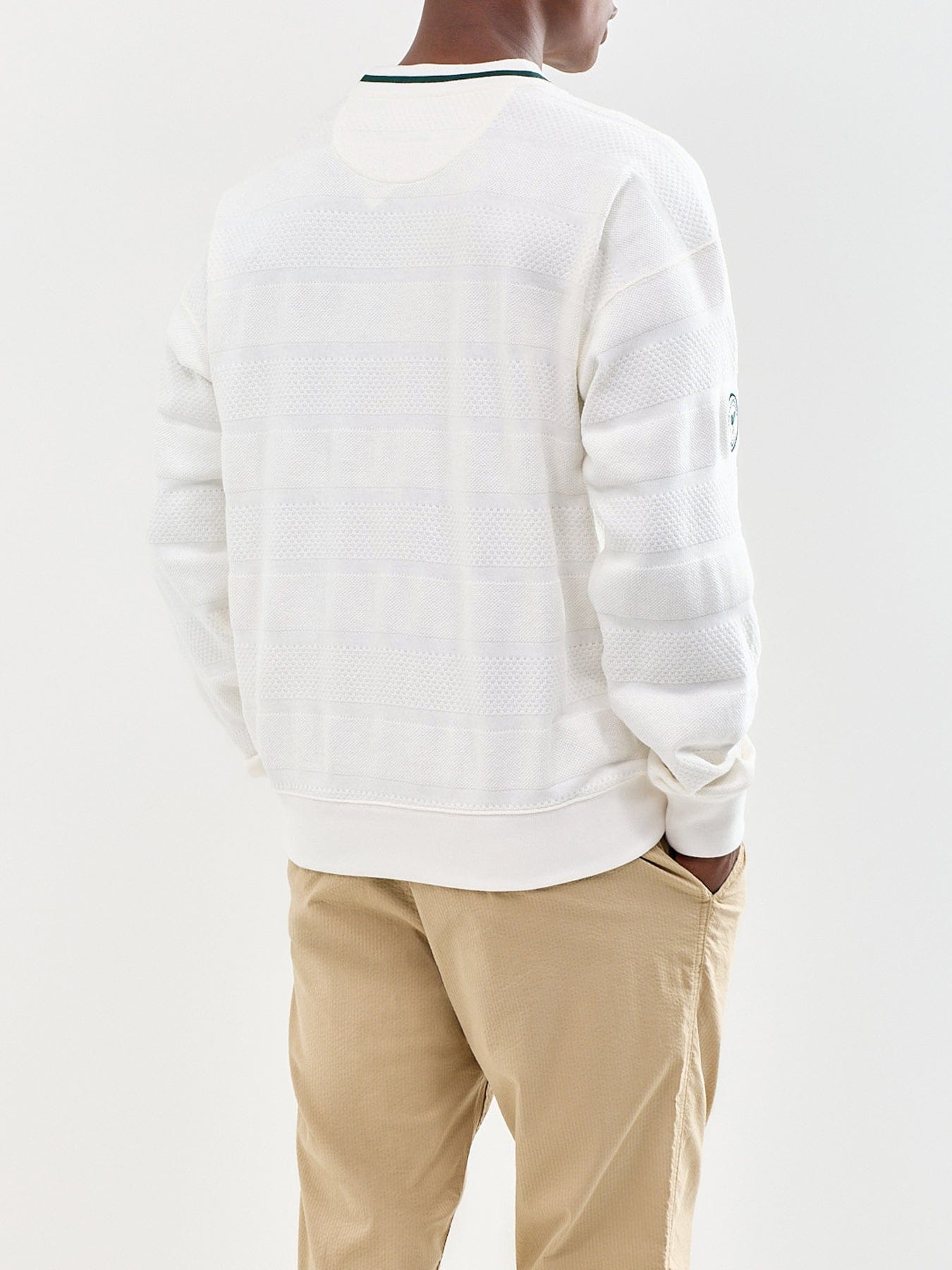 Polo Ralph Lauren Wimbledon Textured Knit Jumper White