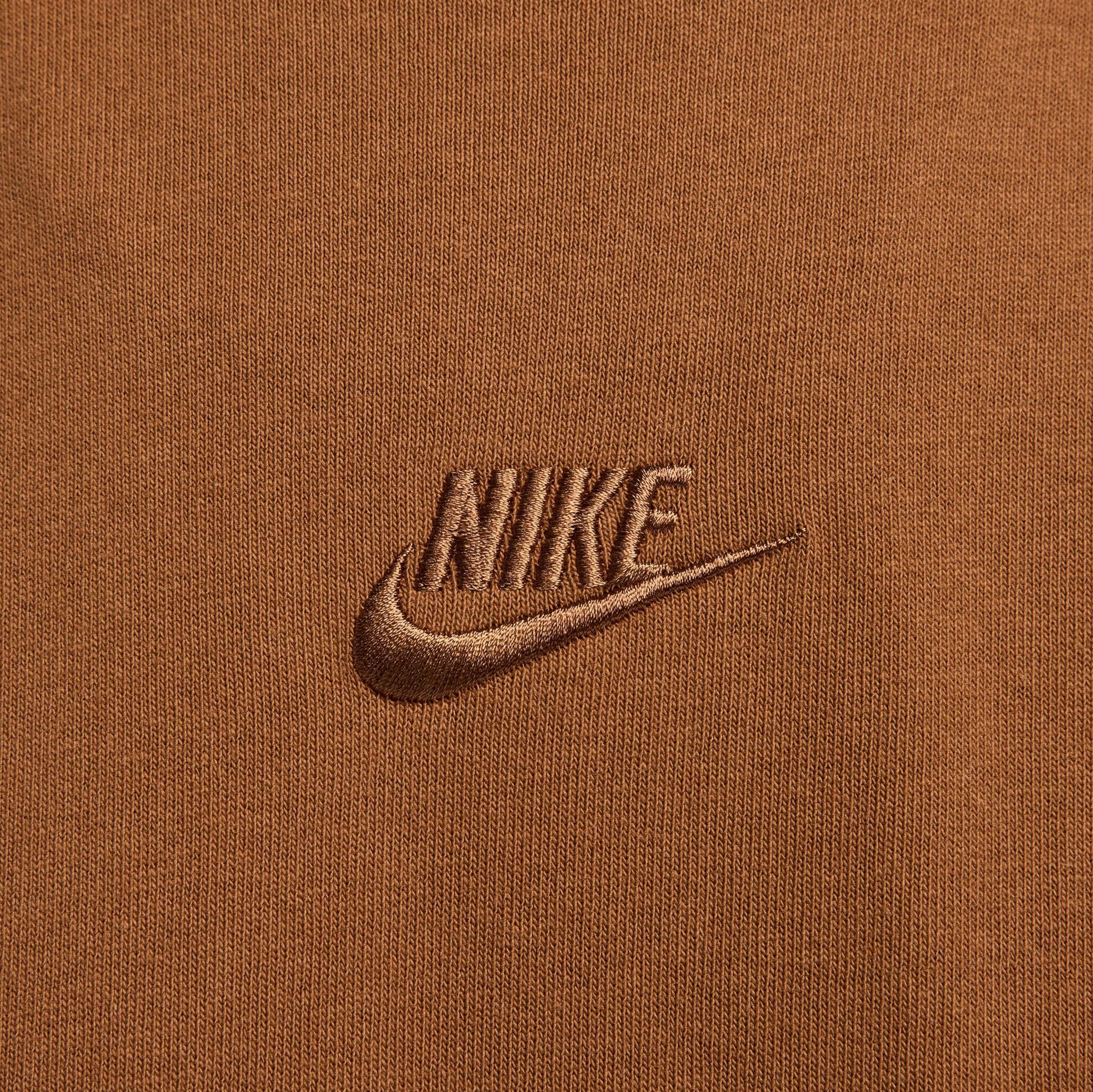 Nike NSW Premium Essentials Mens Short Sleeve Shirt (Brown)