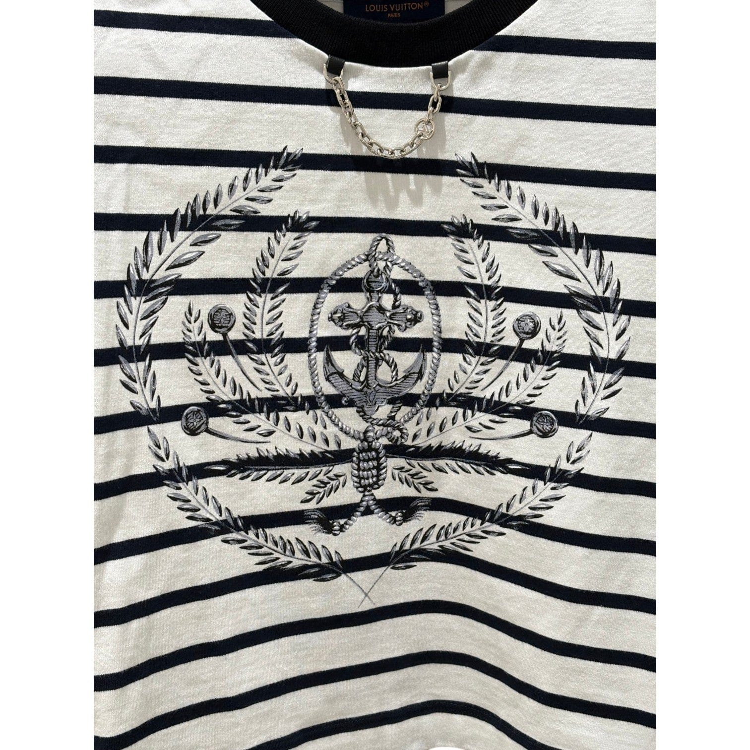 Louis Vuitton White Cotton T-Shirt in size L