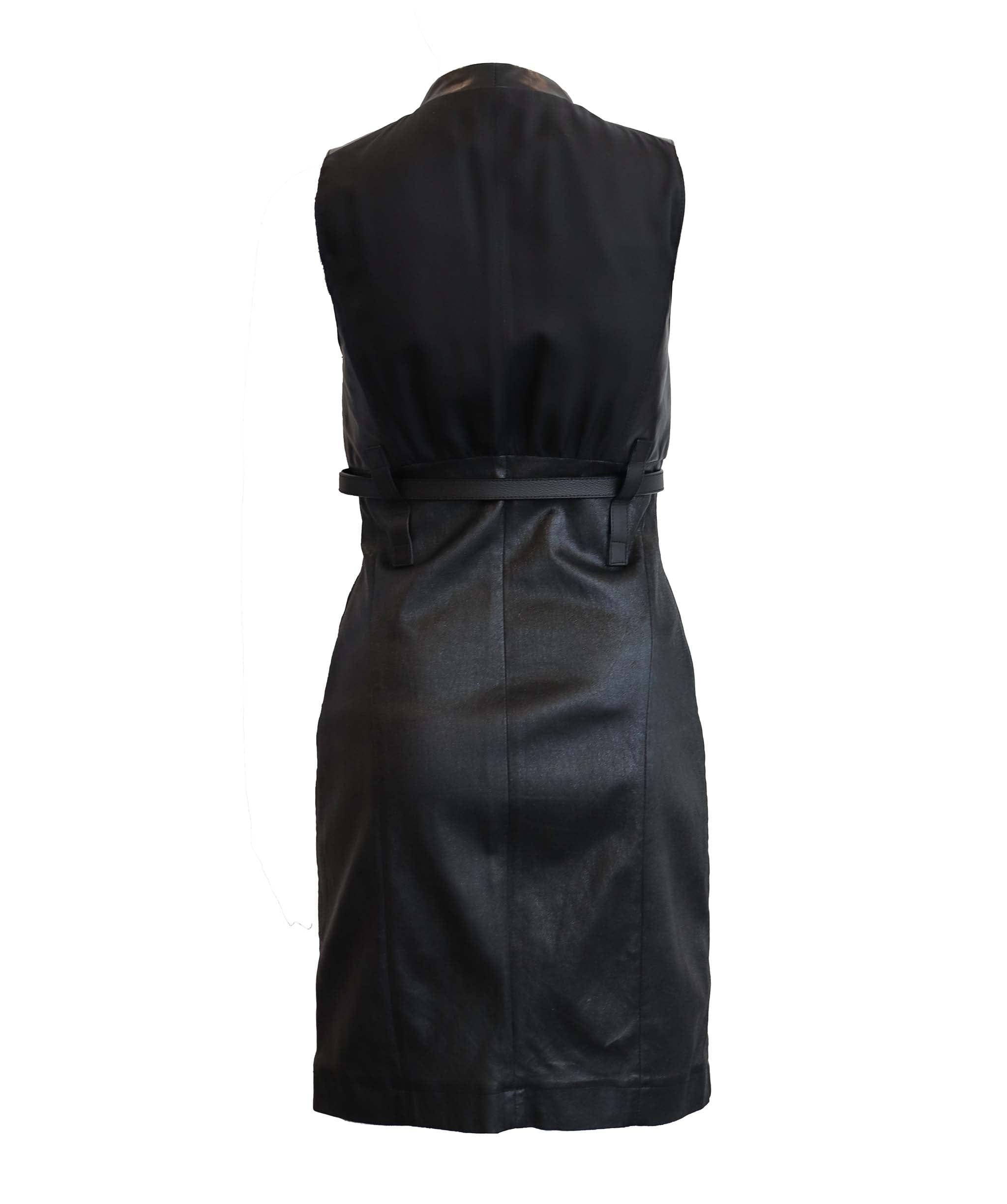 Louis Vuitton Leather Dress 36 ASC5813