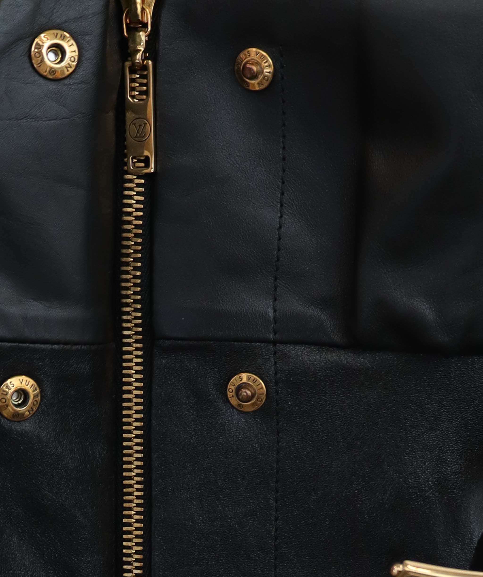 Louis Vuitton Leather Dress 36 ASC5813