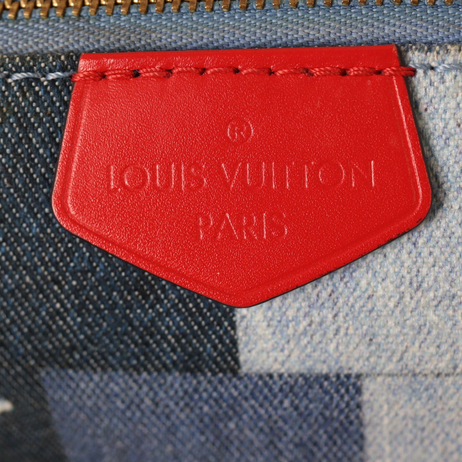 Louis Vuitton Multi Pochette Accessories Denim Rouge