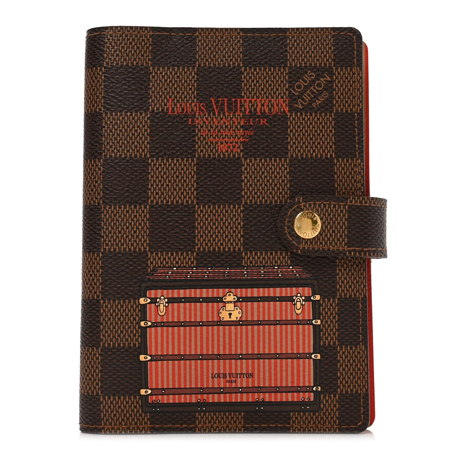 Louis Vuitton Damier Ebene Trunks and Bags Small Ring Agenda
