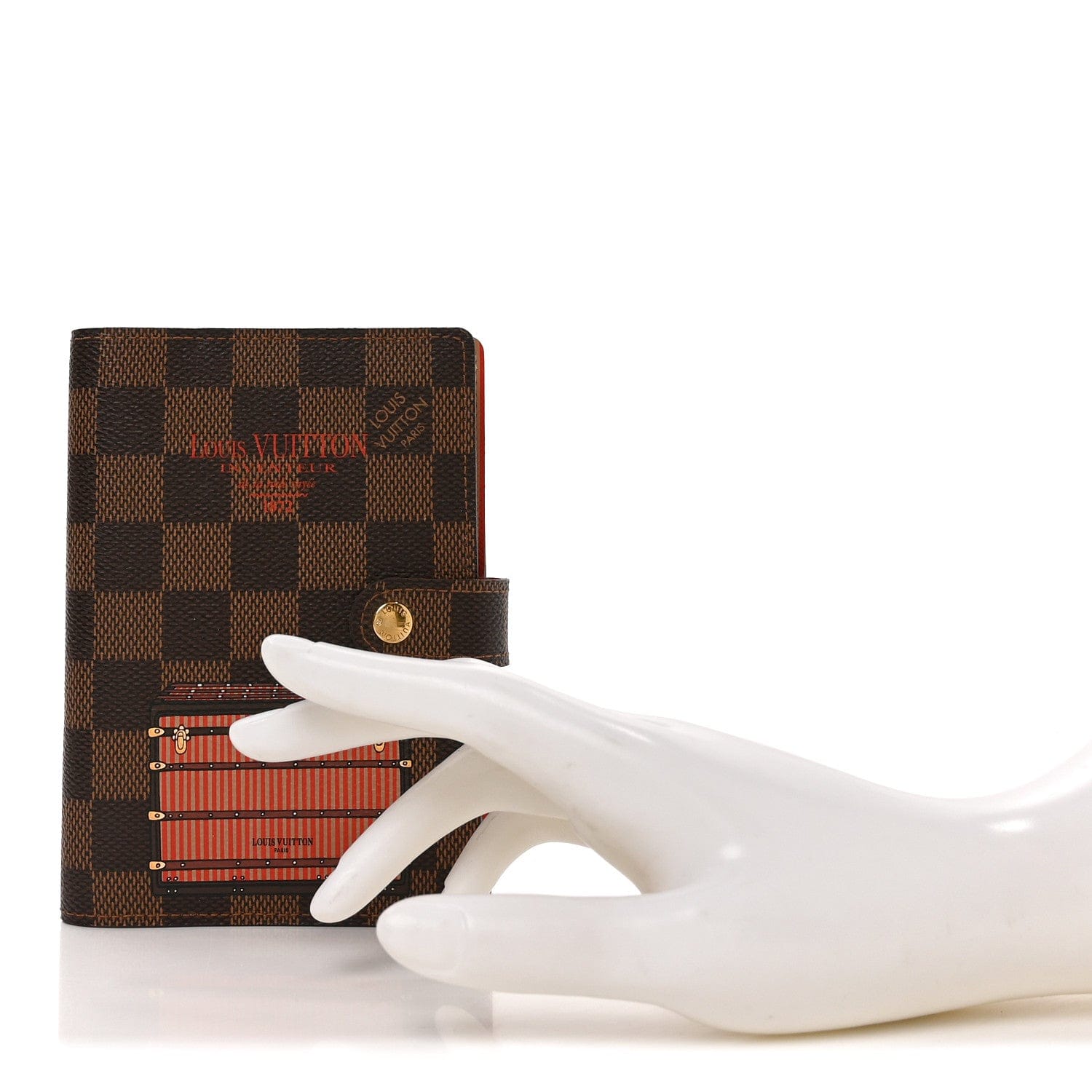 Louis Vuitton Damier Ebene Trunks and Bags Small Ring Agenda