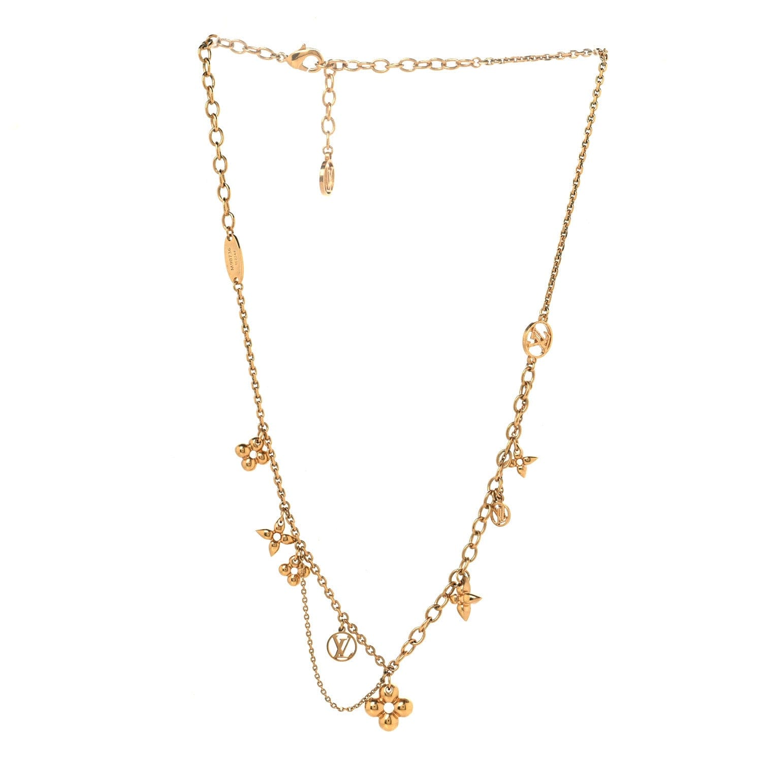 Louis Vuitton Metal Blooming Supple Necklace Gold