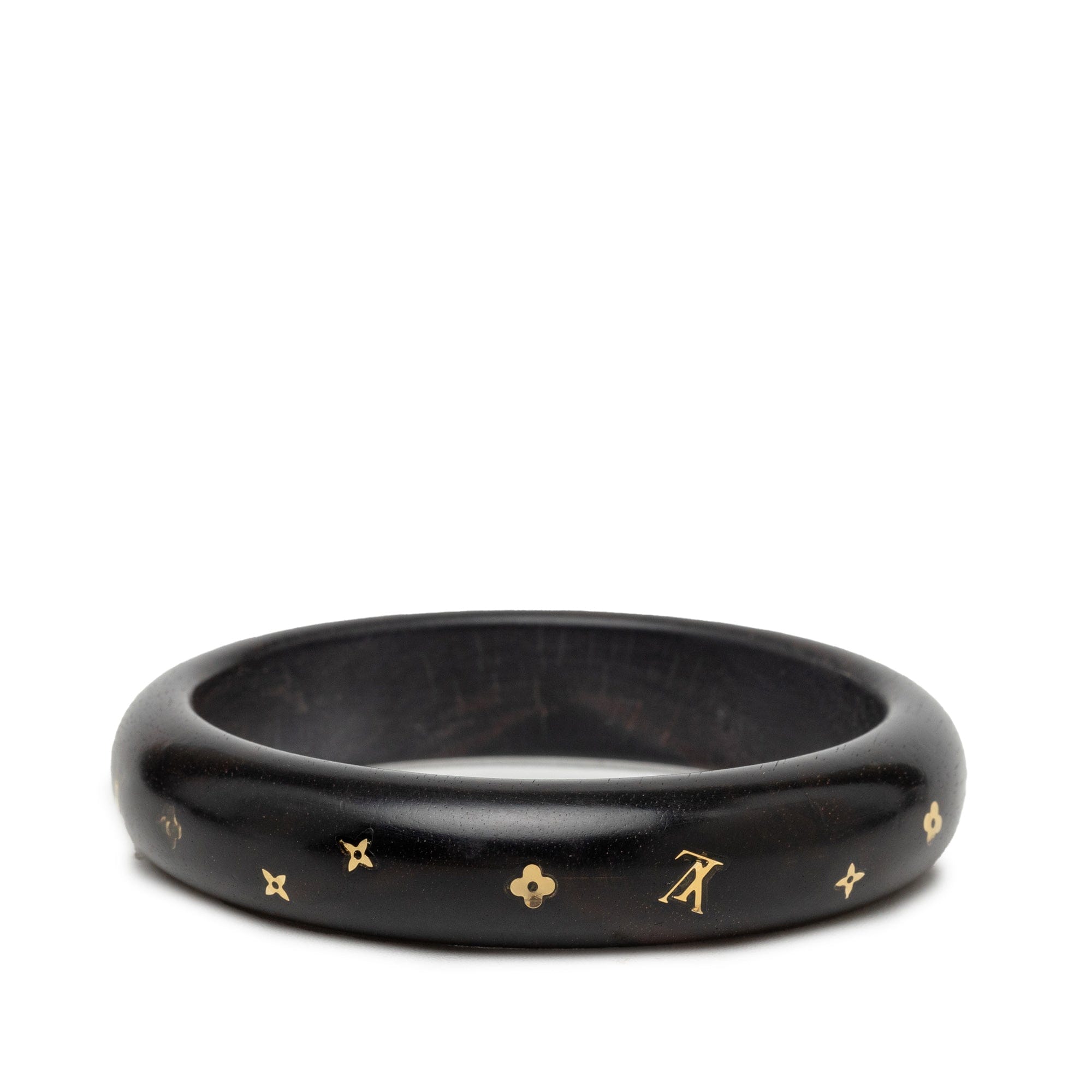 Louis Vuitton Monogram Tiger Wood Brass Sylvania Bangle