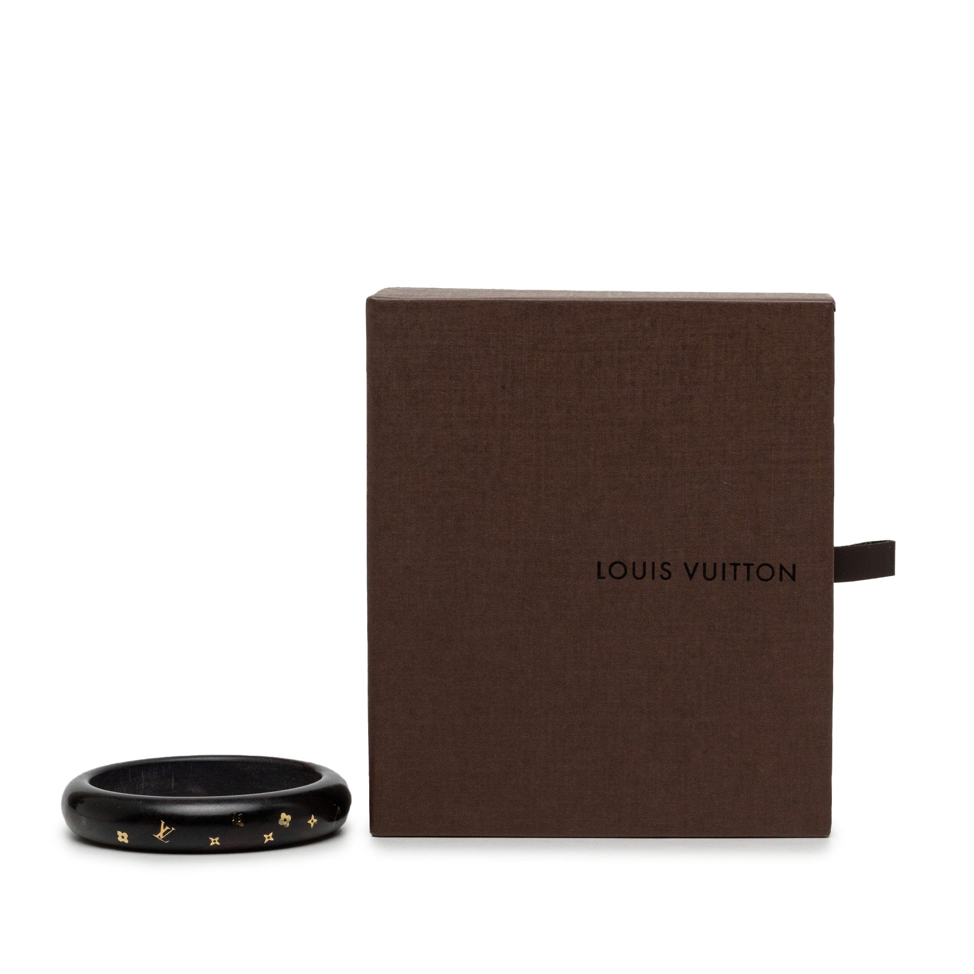 Louis Vuitton Monogram Tiger Wood Brass Sylvania Bangle