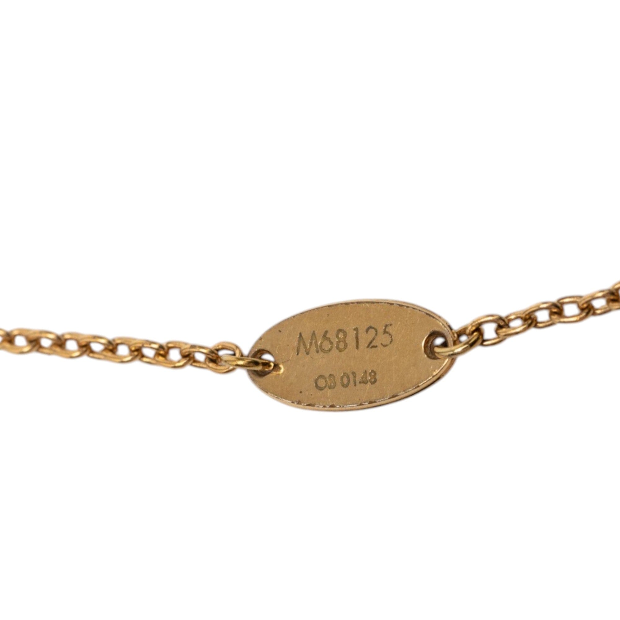 Louis Vuitton Gold Plated Flower Full Necklace