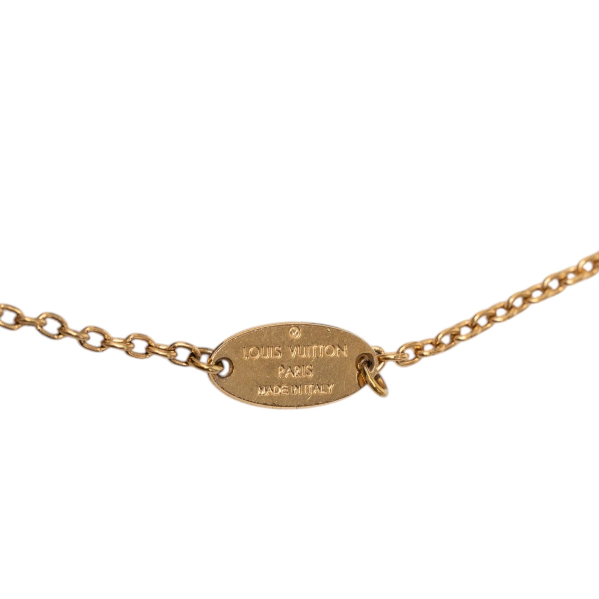 Louis Vuitton Gold Plated Flower Full Necklace