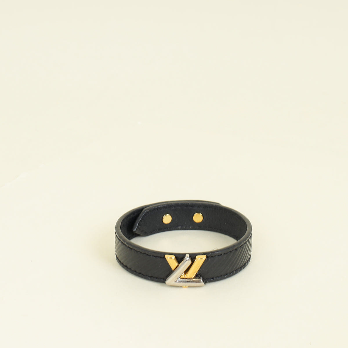 Louis Vuitton Black Twist Bracelet 17