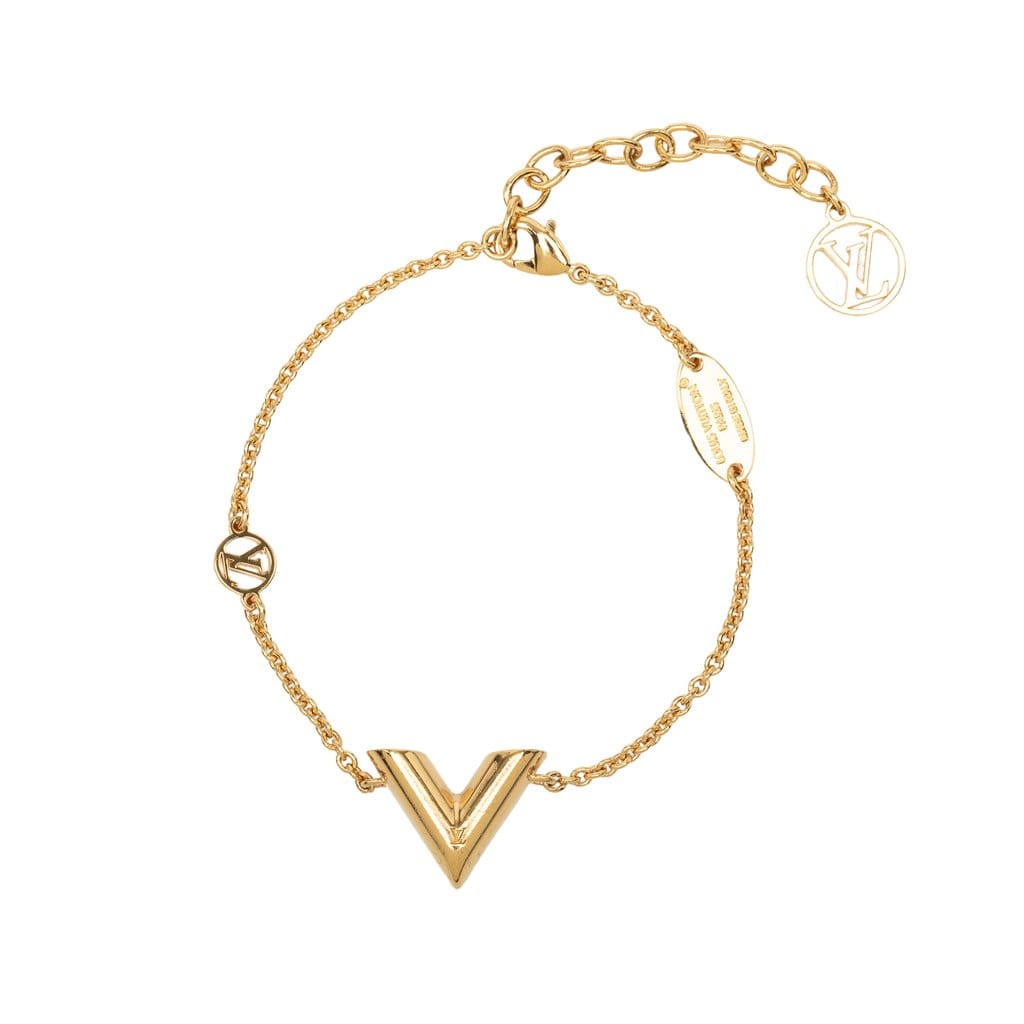 Louis Vuitton Gold Plated Essential V Bracelet
