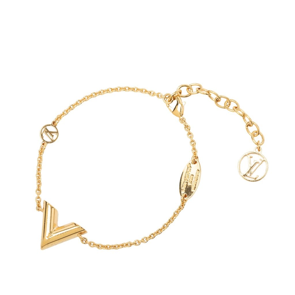 Louis Vuitton Gold Plated Essential V Bracelet