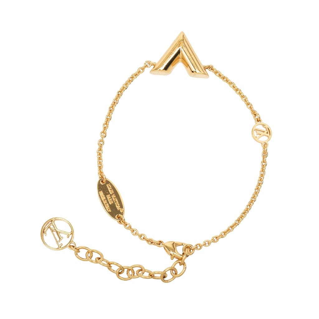 Louis Vuitton Gold Plated Essential V Bracelet