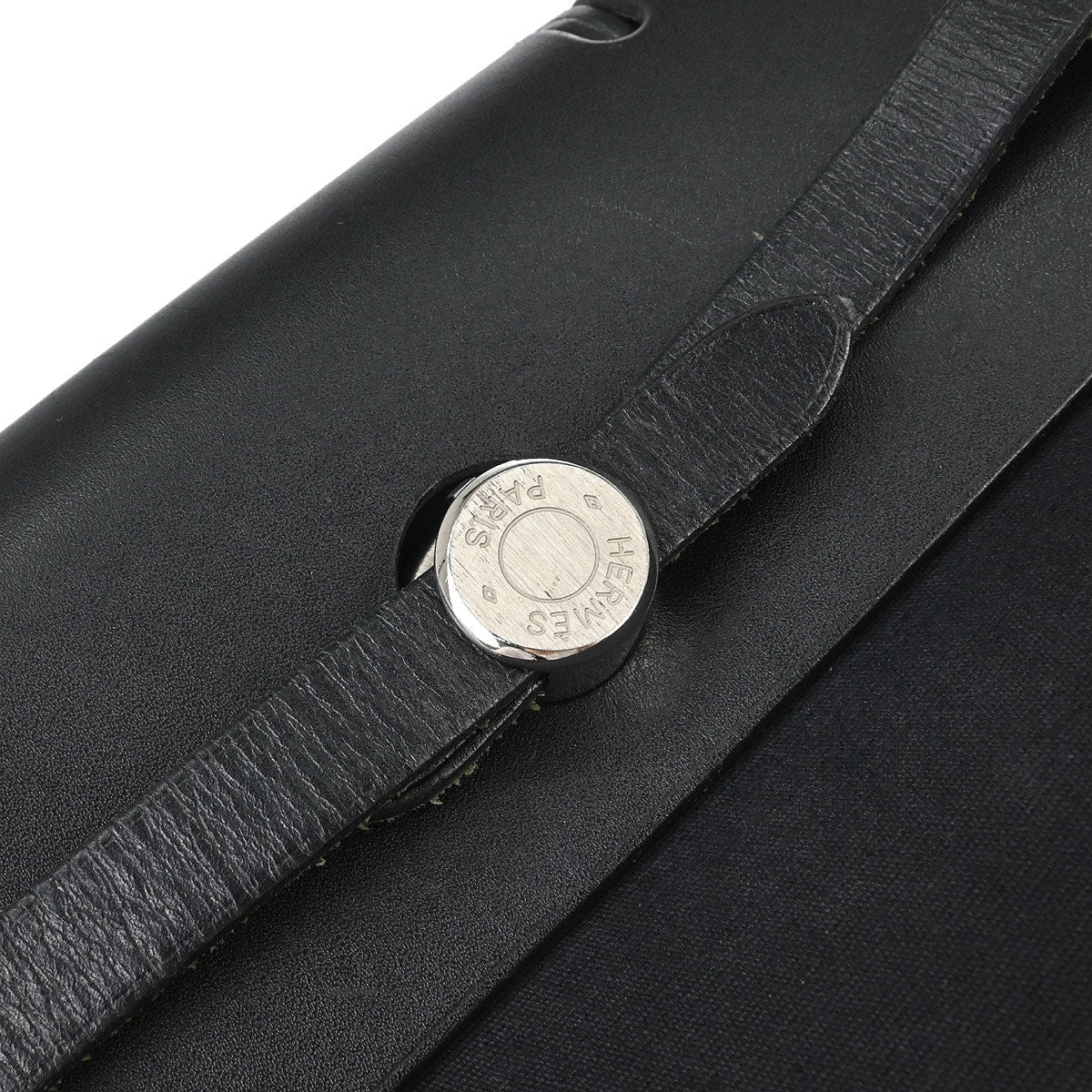 Hermes Black Toile Officier Herbag a Dos 2 in 1 Backpack