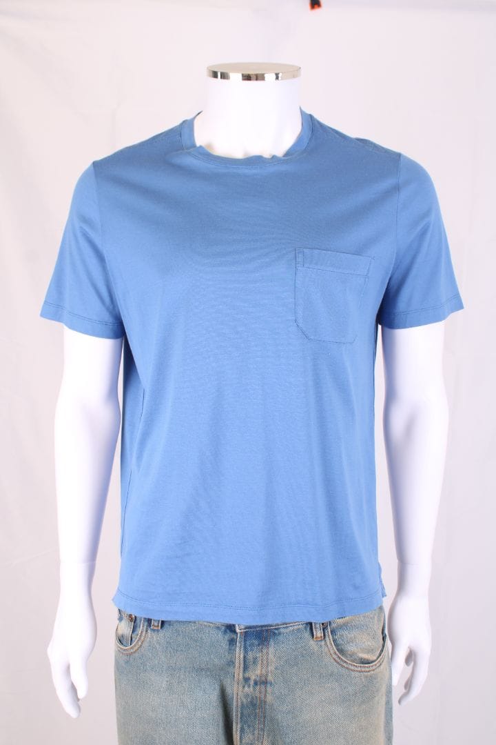 Hermes S/S Pocket T - Shirt Blue M