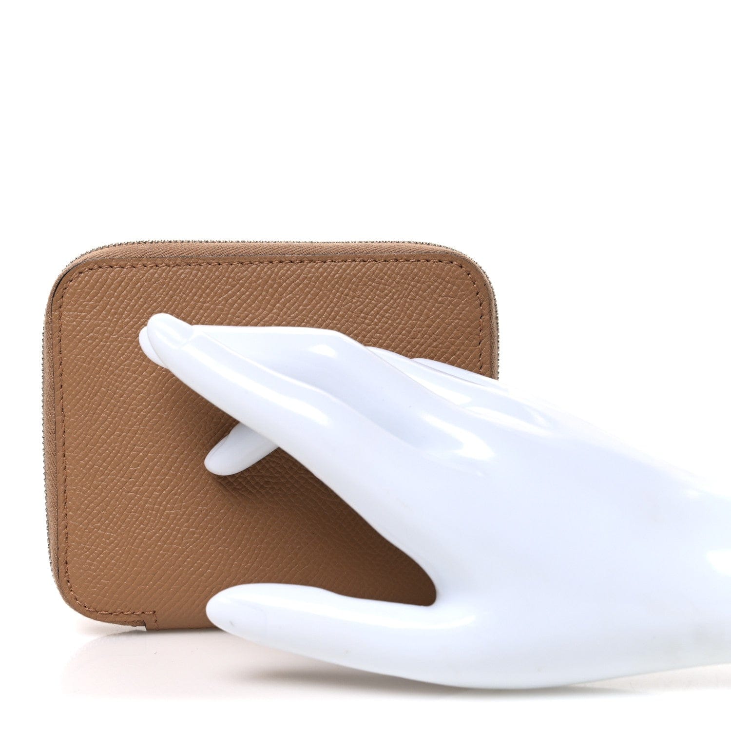 Hermes Epsom Silk'in Compact Wallet Chai