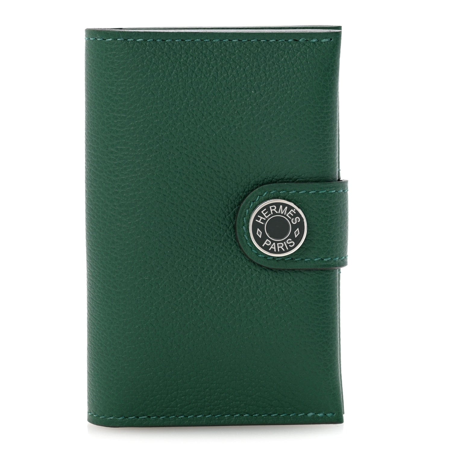 Hermes Evercolor Verso R.M.S Card Holder Vert Moyen Vert Fonce