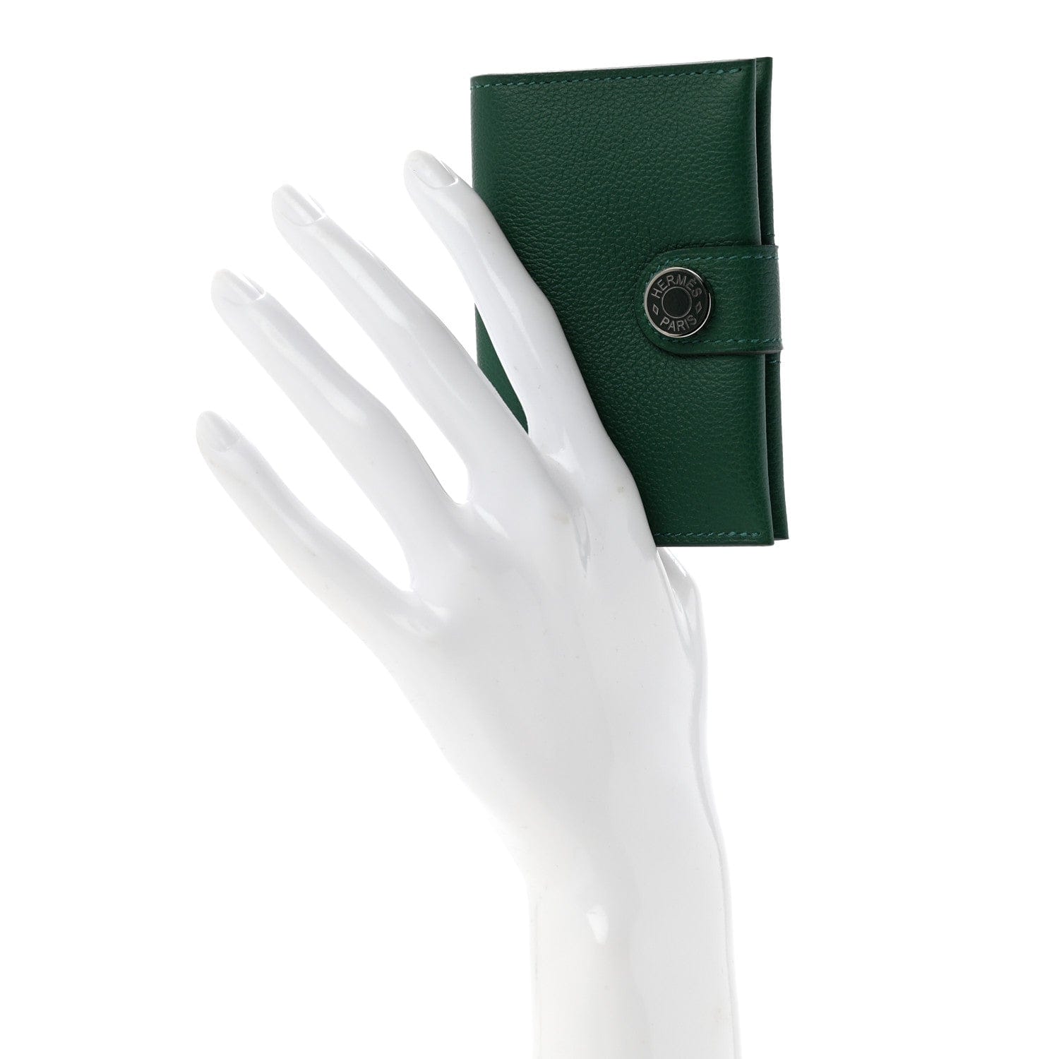 Hermes Evercolor Verso R.M.S Card Holder Vert Moyen Vert Fonce