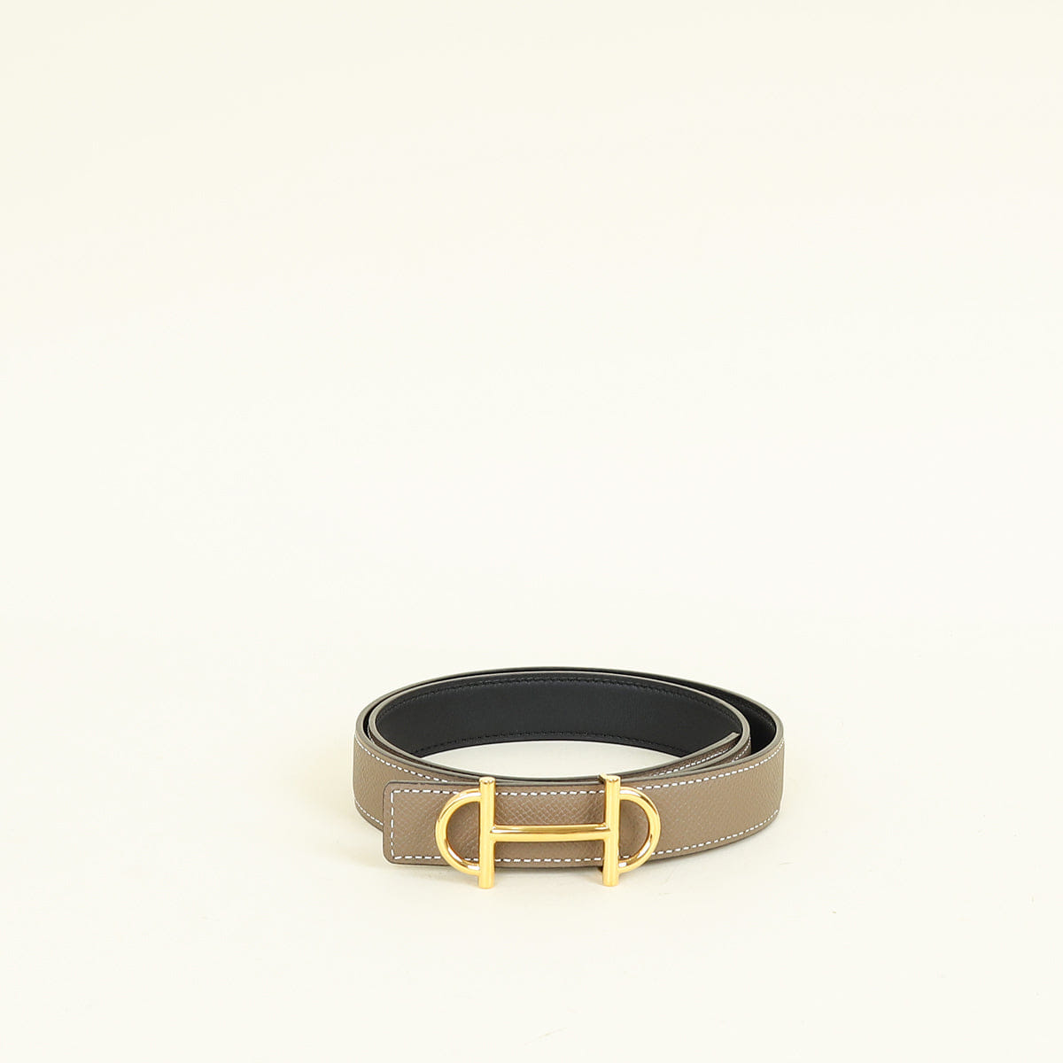 Hermes Bicolor Reversible Gamma 24 mm Belt Buckle
