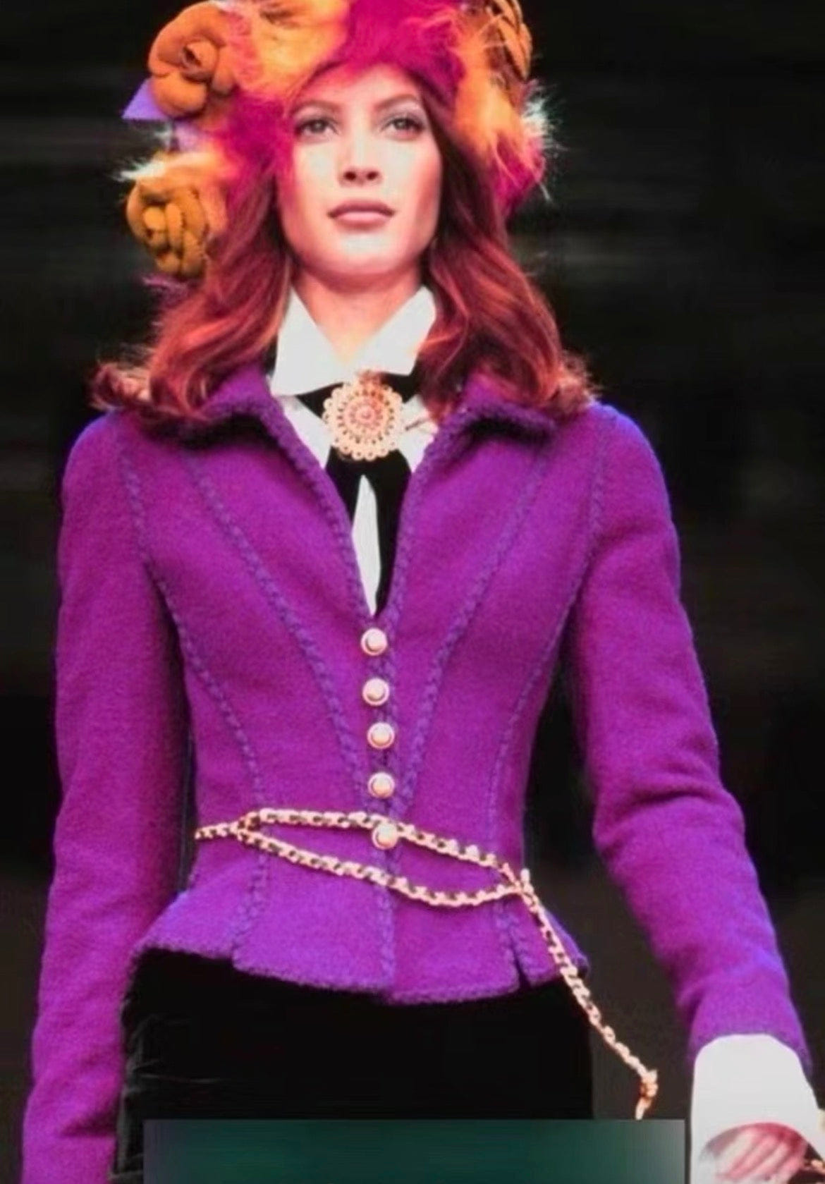 CHANEL 1993 PURPLE JACKET 38 FT102148
