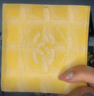 Chanel New Travel Bi - fold Wallet Nylon × Leather Yellow B04155PMNB