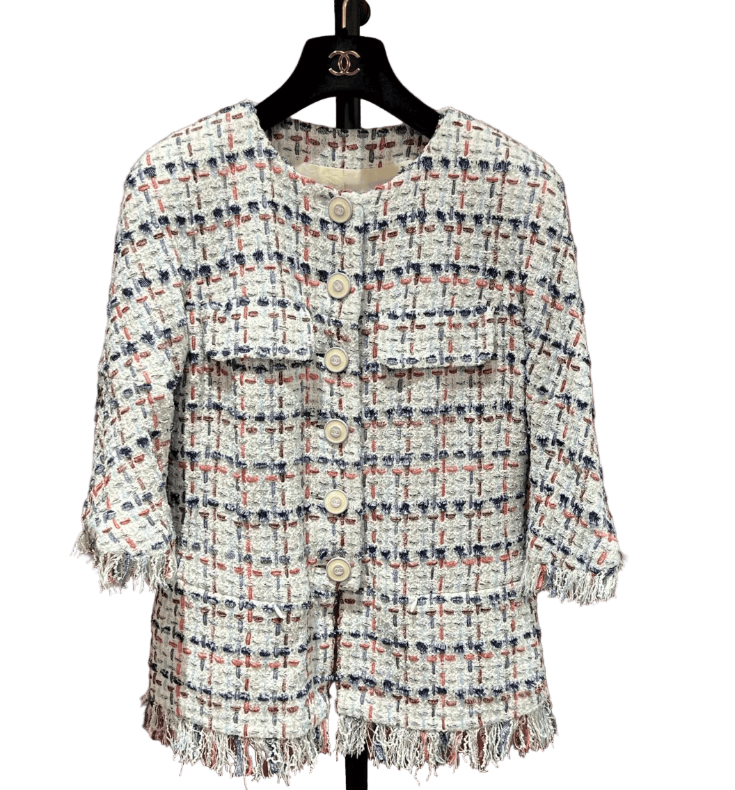CHANEL 2018 WATERFALL JACKET 36 FT102066