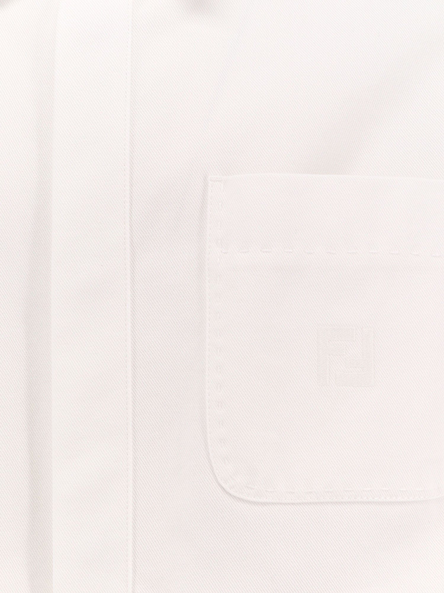 Fendi Denim jacket with stitched profiles and FF logo