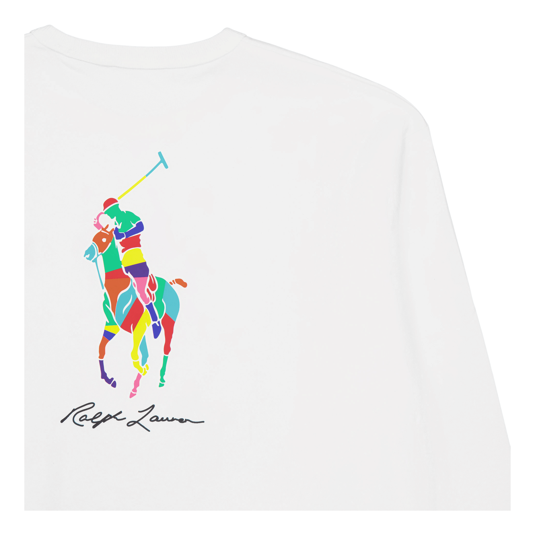 Polo Ralph Lauren Relaxed Fit Big Pony Jersey T - Shirt White